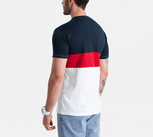 ออกแบบโลโก้ของคุณเอง โรงงานผลิตเสื้อยืดคุณภาพสูงสำหรับผู้ชาย คอกลม เสื้อยืดผู้ชายสั่งทำพิเศษ - Product Image 2