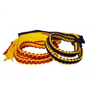 Brazaletes Ceremoniales Personalizados de Muay Thai, Trenzados en Poliéster Ecológico con Cordones Metálicos Clásicos para Sombreros - Product Image 4