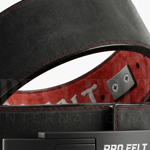 Premium Suede Lever Buckle Weight Lifting <b>Belt</b> 10mm 13mm Leather Powerlifting Gym Fitness Back Support Custom Embroidery <b>Belt</b> - Product Image 3