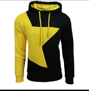 Sweat-shirt à capuche color block pour homme, pull en polaire polyester 420g, écologique, service OEM, coupe classique, streetwear d'hiver - Product Image 1