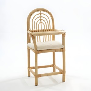 Rattan feeding seat for dolls & teddies lovely children role play highchair toys doll high chairs - Product Image 1
