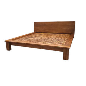 Meubles de chambre à coucher modernes en bois de teck massif Style de lit mural pour usage domestique - Product Image 5