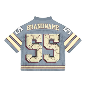 Camiseta Deportiva Unisex de Fútbol Americano con Estampado Completo, Estilo Holgado, Corta, Transpirable y Ligera - Product Image 2