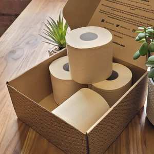 Papier toilette recyclé en gros, 4 plis, rouleau de papier toilette pour restaurant, fournisseur et fabricant de papier toilette de haute qualité - Product Image 5