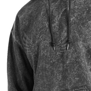 Sudadera con Capucha al por Mayor, Serie Signature, Color Negro Carbón, Acabado Suave al Tacto, Logotipo Personalizado, Fábrica de Artículos Deportivos Sialkot - Product Image 3