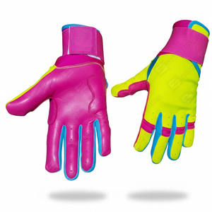 Guantes de Bateo de Béisbol Profesionales Nuevos, Ligeros y Suaves, de Cuero Genuino, con Puño Largo y Doble Correa para Adultos y Jóvenes - Product Image 3