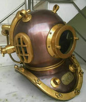Casque de plongée Scuba 18'' pour plongeurs, modèle US Navy Mark V, casque de plongée en eau profonde marine