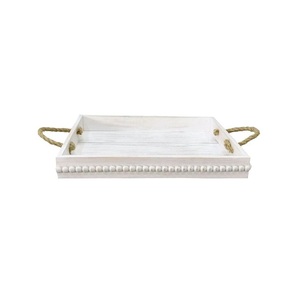Bandeja de Servir de Madera Natural con Asas, Bandeja Rústica para Desayuno, Café, Té y Comida, para Cocina, Comedor, Hogar y Restaurante - Product Image 3