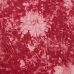 T-shirt à manches courtes pour homme, col rond, rouge tie-dye, coupe classique, style tricoté décontracté - Product Image 6