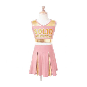 Conjunto de Ropa de Animadora para Adultos, Diseño Nuevo de Solid Traders, con Estampado de Letras y Parches, Uniforme de Baile, 100% Poliéster - Product Image 1