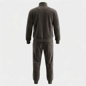Survêtement en velours personnalisé de haute qualité Vêtements de sport pour hommes Survêtement en velours de luxe polaire pour hommes Survêtements pour hommes - Product Image 2