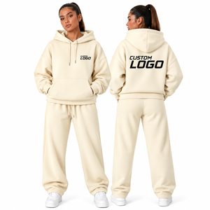 Conjunto de Sudadera con Capucha Unisex Personalizado, Chándal de Algodón Extra Grande de Lujo, Pantalones Deportivos para Mujer, Sudadera con Capucha y Pantalones Deportivos de Invierno para Hombre y Mujer - Product Image 3