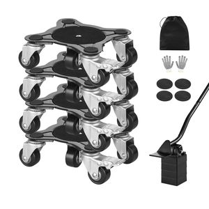 Carrello per Mobili Resistente con 5 Ruote Girevoli a 360 Gradi, Capacità di Carico 1200 Libbre, Pannello in Acciaio al Carbonio per Spostamento Mobili - Product Image 3