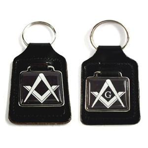 Llavero Masónico de Francmasonería con Compás y Escuadra, Accesorio de Hermandad, Diseño Elegante para Hombres, Idea de Regalo para Logia, para Llevar Diariamente en la Bolsa - Product Image 1