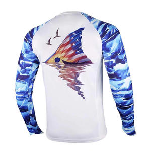 Camiseta de Pesca de Manga Larga para Hombre OEM ODM con Cierre de 1/4, Protección UV UPF 50+, Estampado de Peces por Sublimación, Secado Rápido, Jersey de Alto Rendimiento - Product Image 5
