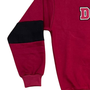 Wholesale Custom Sorority Sweatshirt Red <b>Black</b> Trim DELTA Letter Crewneck <b>Women</b> Greek Paraphernalia Winter Autumn 100% Cotton - Product Image 4