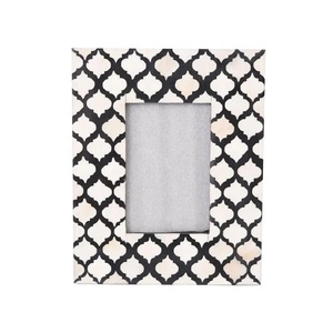 Handmade Fancy Handicraft Natural Bone Inlay Eco-friendly Durable <b>Rustic</b> Modern Tabletop Decorative Photo Frame Uttar Pradesh - Product Image 1