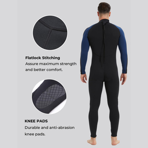 Combinaison de plongée homme de qualité supérieure, fermeture éclair avant, néoprène, isolation thermique, pour la plongée en eau profonde - Product Image 2