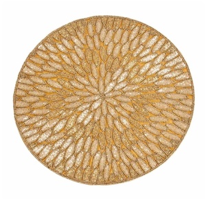 Hecho a mano de alta calidad redondo de cristal con cuentas cargador Mesa elegante decoración del hogar mantel - Product Image 4