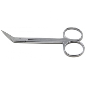 กรรไกรตัดหูขนาดเล็ก Bellucci สแตนเลสสตีล ขนาด 8 ซม. ใบมีด 0.8x4 มม. แบบตรง มุมซ้าย มุมขวา สำหรับงานผ่าตัดละเอียดอ่อน - Product Image 2