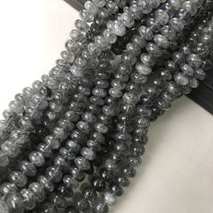 Cuentas Redondas Lisas de Rutilo Negro 100% Naturales, Certificadas por IGI, Grado AAA, de 6mm-14mm, Piedra de Fuego Negra, Gemas Vivaaz para Joyería - Product Image 4