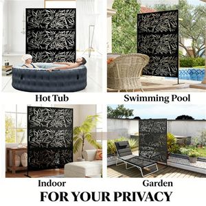 Schermo per la privacy da esterno nero, schermo per piante rampicanti e divisorio per ambienti - Categoria prodotto - Product Image 4