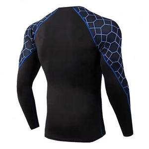 Sublimation Print <b>Men's</b> Long Sleeve <b>Compression</b> Rash Guard Quick Dry Sport Waterproof Spandex Polyester Workout <b>Shirts</b> For <b>Men</b> - Product Image 5
