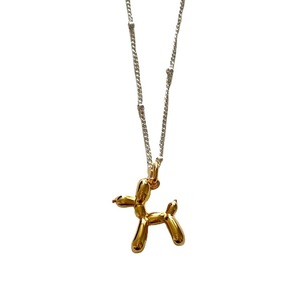 Collier pendentif chien ballon en métal rétro français pour femmes, personnalité coréenne, simple, polyvalent, tempérament, chaîne fine pour le cou - Product Image 5