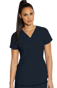 Premium Unisex Medical <b>Scrub</b> <b>Set</b> V-Neck Short Sleeve <b>Scrub</b> Top and Jogger Pants 4-Way Stretch Woven Fabric Healthcare Uniform - Product Image 2