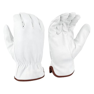 Factory Prices Goatskin White Leather Driver Working <b>Gloves</b> Elastic Wrist Short Cuff OEM Service Private Label <b>Driving</b> <b>Gloves</b> - Product Image 1
