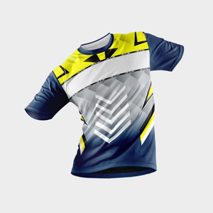Jersey unisex de manga corta con cuello redondo y estampado completo de plumas |   100% Poliéster |   Transpirable |   Para Todas las Estaciones |   Impresión Digital - Product Image 2