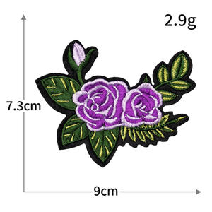 Factory Direct Wholesale Custom Embroidery Patches Iron On Graphic Badge 3D Embroidered Fabric Patch for Hats Bags <b>Jackets</b> OEM - Product Image 2