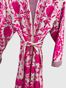 Veste en velours brodée de fleurs, col mandarin, manches longues, style Prairie Chic, grande taille, vêtements d'hiver pour femmes - Product Image 5