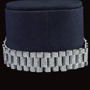 Montre automatique personnalisée en acier inoxydable avec diamants et moissanite, mouvement suisse, résistante à l'eau, pour la vente en gros aux entreprises - Product Image 5