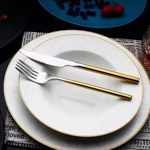 Counter Dining Metal <b>Spoon</b> And Fork Set Cutlery Set For Kitchen <b>Table</b> Dinner Service Tableware - Product Image 1