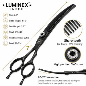Premium Pet Grooming <b>Scissors</b> Set High Quality Stainless Steel Titanium-Coated Handles 7000-9000 RPM Professional <b>Dog</b> Hair - Product Image 3