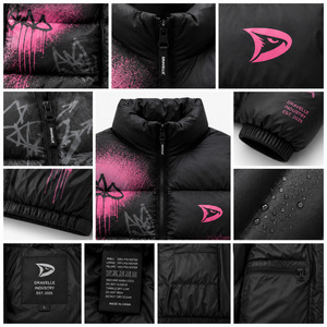 Men’s Oversized Puffer Jacket Streetwear Warm <b>Quilted</b> Bubble Coat Private Label Manufacturer - Product Image 5