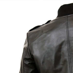 Chaqueta de Cuero Genuino Vintage de Alta Calidad para Hombre, Impermeable, Transpirable, con Cuello de Embudo, Nueva Llegada, a la Moda - Product Image 5