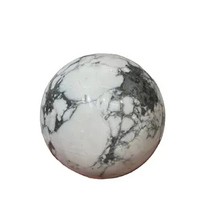 Doğal howlite kuvars top kuvars küre kristal top ev dekorasyon kehanet topu mineral örnekleri Reiki şifa