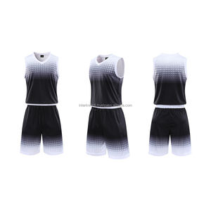 Ensemble de maillots de basket-ball personnalisés pour hommes, impression personnalisée, 100% Polyester, Kit de vêtements de sport respirant et absorbant l'humidité - Product Image 5