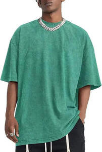 เสื้อยืดคอกลมแขนสั้นผู้ชาย คุณภาพสูง ผ้าฝ้าย 100% สไตล์วินเทจ ทรงหลวม ระบายอากาศได้ดี ราคาขายส่ง - Product Image 6