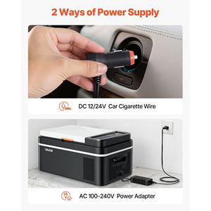 Refrigerador para Auto DC 12/24V AC100-240V, Rango de Enfriamiento de -4 a 68 Grados F, Compresor Eléctrico, Control por Aplicación, 21 Grados F de Refrigeración, Ventajoso - Product Image 6