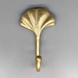 Crochet mural en laiton robuste pour la décoration intérieure, le rangement et l'organisation, idéal pour la salle de bain, la chambre, la cuisine, l'entrée, crochet mural à suspendre - Product Image 1