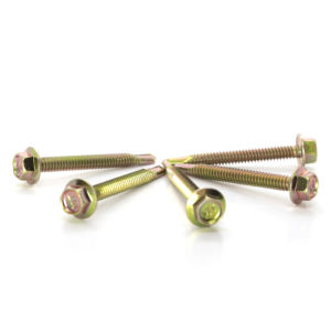 Tornillo Autorroscante de Cabeza Hexagonal con Arandela PDC de Acero al Carbono Clase 8, Acabado Zincado Galvanizado, Rosca Estándar en Pulgadas, Personalizable - Product Image 4