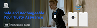 Badge intelligent rechargeable MOKOSMART IP66 étanche avec charge magnétique, balise BLE et carte de suivi personnel