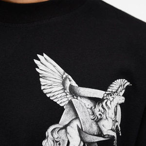 Men's Black O-Neck Short Sleeve T-<b>Shirt</b> 100% Cotton Regular Fit Casual Jersey Knitted Breathable Eco-Friendly 180g - Product Image 5
