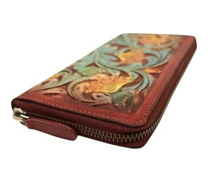 Custom Handmade Leather <b>Wallet</b> for Women <b>RFID</b> Blocking Long Purse Zip Closure Large Capacity Organizer Multi Card Holder - Product Image 2
