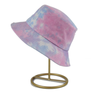 Sombrero de sol de algodón Tie Dye para hombres y mujeres, sombrero de sol de verano a la moda, ligero, transpirable, informal, para viajes al aire libre, playa, gorra de pescador - Product Image 2
