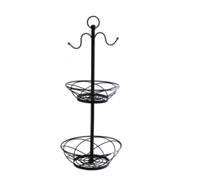 Spacious Round Iron Wire Storage <b>Basket</b> for Contemporary Fruit <b>Bread</b> Vegetable and Countertop Organization - Product Image 5