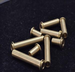 Remaches Semitubulares de Cabeza Plana de Latón Estañado de Alta Calidad de 3mm y 4mm, DIN7338/DIN7340, Mecanizados por CNC con Electroerosión por Hilo - Product Image 1